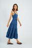 DERHY GILLY DENIM STRAPS DRESS
