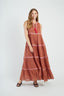 DERHY GRETA EMBROIDERED LONG DRESS