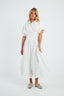 DERHY GWENDOLINE PLAIN MIDI DRESS