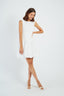 DERHY SLEEVELESS FLARED SHORT DRESS - GERANIUM