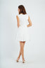 DERHY SLEEVELESS FLARED SHORT DRESS - GERANIUM
