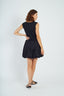 DERHY SLEEVELESS FLARED SHORT DRESS - GERANIUM