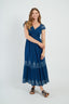 DERHY GLAMOROUS EMBROIDERED LONG DRESS