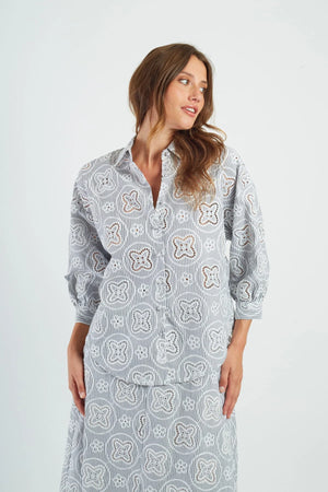 DERHY AINOHA ENGLISH EMBROIDERY SHIRT