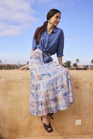 DERHY EDEN DENIM SHORT SHIRT