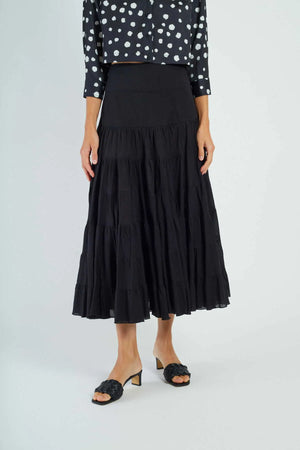 DERHY DAHLIA PLAIN COTTON LONG SKIRT
