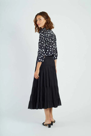 DERHY DAHLIA PLAIN COTTON LONG SKIRT