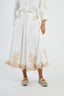 DERHY DIAMOND EMBROIDERED MID-LENGTH SKIRT