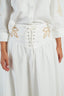DERHY DIAMOND EMBROIDERED MID-LENGTH SKIRT