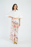 DERHY BELINDA WIDE-LENGTH PRINTED TROUSERS