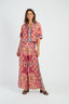 DERHY BERTILLE PRINTED WIDE-LEG TROUSERS