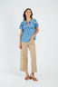 DERHY BETTINA PLAIN STRAIGHT STRETCH TROUSERS