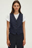 RAW DENIM SLEEVELESS VEST - ROCIA