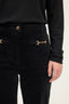 VELVET FLARED PANTS WITH HORSEBIT - CHRYS