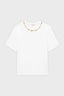 GOLD-BEADED COTTON T-SHIRT - HASNA