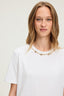 GOLD-BEADED COTTON T-SHIRT - HASNA