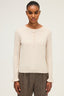 FINE RIBBED SWEATER WITH GOLD BUTTONS - EDORA