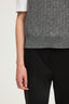 SLEEVELESS CABLE-KNIT WOOL SWEATER - ELWINNA