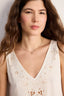 PABLO FLOWY EMBROIDERED TOP - CHRISTELLE
