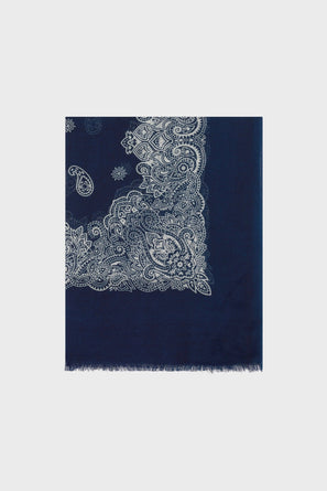PABLO PRINTED SCARF IN COTTON, MODAL, AND LINEN - FRANCE