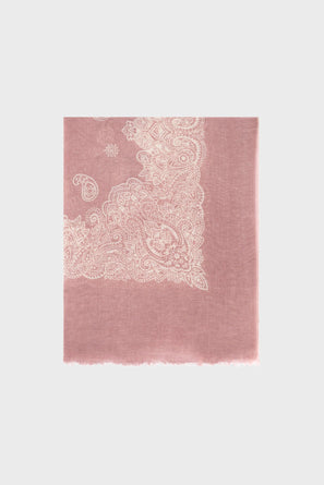 PABLO PRINTED SCARF IN COTTON, MODAL, AND LINEN - FRANCE