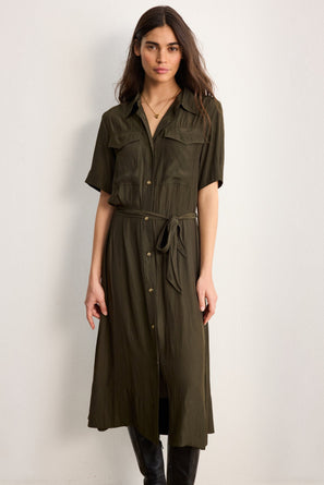 PABLO FLOWY SHIRT DRESS - AMANDA