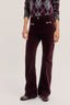 PABLO ISMA – VELVET BOOTCUT JEANS WITH HORSE-BIT DETAIL