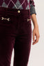 PABLO ISMA – VELVET BOOTCUT JEANS WITH HORSE-BIT DETAIL