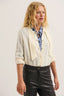 PABLO OPEN-KNIT WOOL CARDIGAN WITH TIE-NECK DETAIL – ROMI