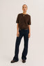 PABLO BRUSHED WOOL SHORT-SLEEVE SWEATER - RUTA