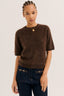 PABLO BRUSHED WOOL SHORT-SLEEVE SWEATER - RUTA