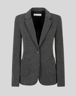 JACQUARD JERSEY JACKET