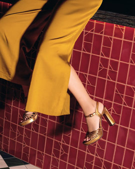 CHIE MIHARA SHOES CANETI BRONZE