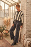 DERHY COFLAURIANE STRAIGHT-LEG VELVET TROUSERS