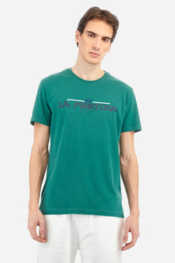 REGULAR FIT COTTON JERSEY T-SHIRT - AGUER