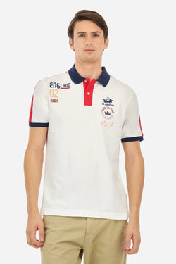 REGULAR FIT POLO SHIRT IN STRETCH COTTON PIQUÉ - AGAPITO