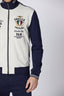 COLOR-BLOCK FLOCK PRINT SWEATSHIRT