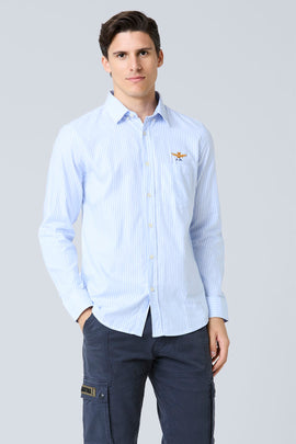 CHAMBRAY SHIRT WITH CHEST POCKET