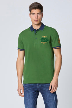 FRECCE TRICOLORI POLO SHIRT WITH PATCHES