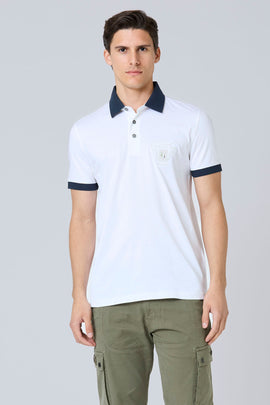 HIGH-DENSITY PRINTED COLLAR POLO SHIRT