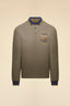 LONG-SLEEVED EMBROIDERED POLO SHIRT