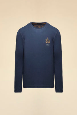 BRUSHED COTTON CREWNECK T-SHIRT