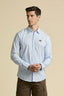 AERONAUTICA MILITARE STRIPED CHAMBRAY SHIRT
