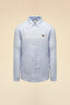 AERONAUTICA MILITARE STRIPED CHAMBRAY SHIRT