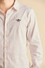 AERONAUTICA MILITARE STRIPED CHAMBRAY SHIRT