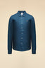 AERONAUTICA MILITARE LONG-SLEEVE SHIRT IN PURE LINEN