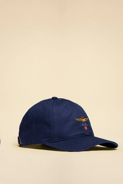 AERONAUTICA MILITARE CAP WITH EMBROIDERED EAGLE EMBLEM