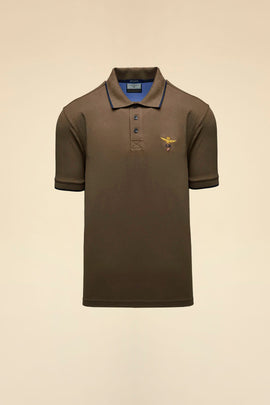 AERONAUTICA MILITARE COTTON PIQUÉ POLO SHIRT WITH LOGO