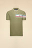 AERONAUTICA MILITARE POLO SHIRT WITH TRICOLOUR JACQUARD