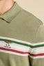 AERONAUTICA MILITARE POLO SHIRT WITH TRICOLOUR JACQUARD